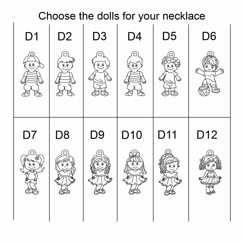 Personalized Son Daughter Name Necklace 14K Gold Filled