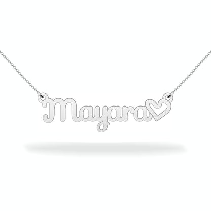 Name necklace sterling silver