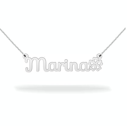 Name necklace sterling silver