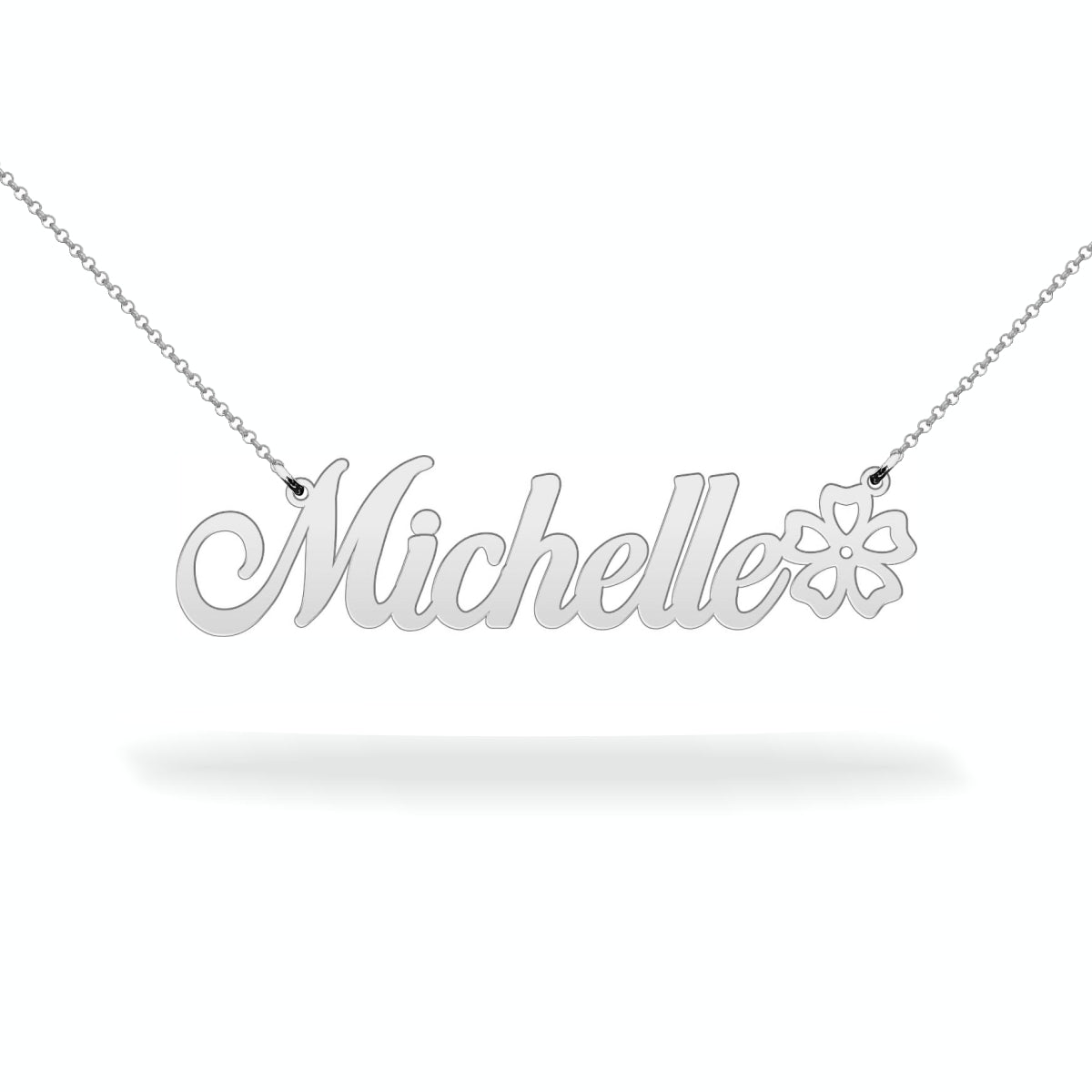 Name necklace sterling silver