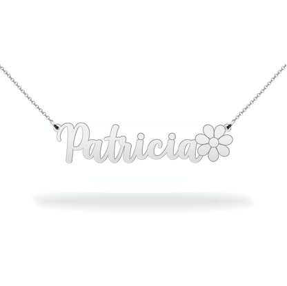 Name necklace sterling silver