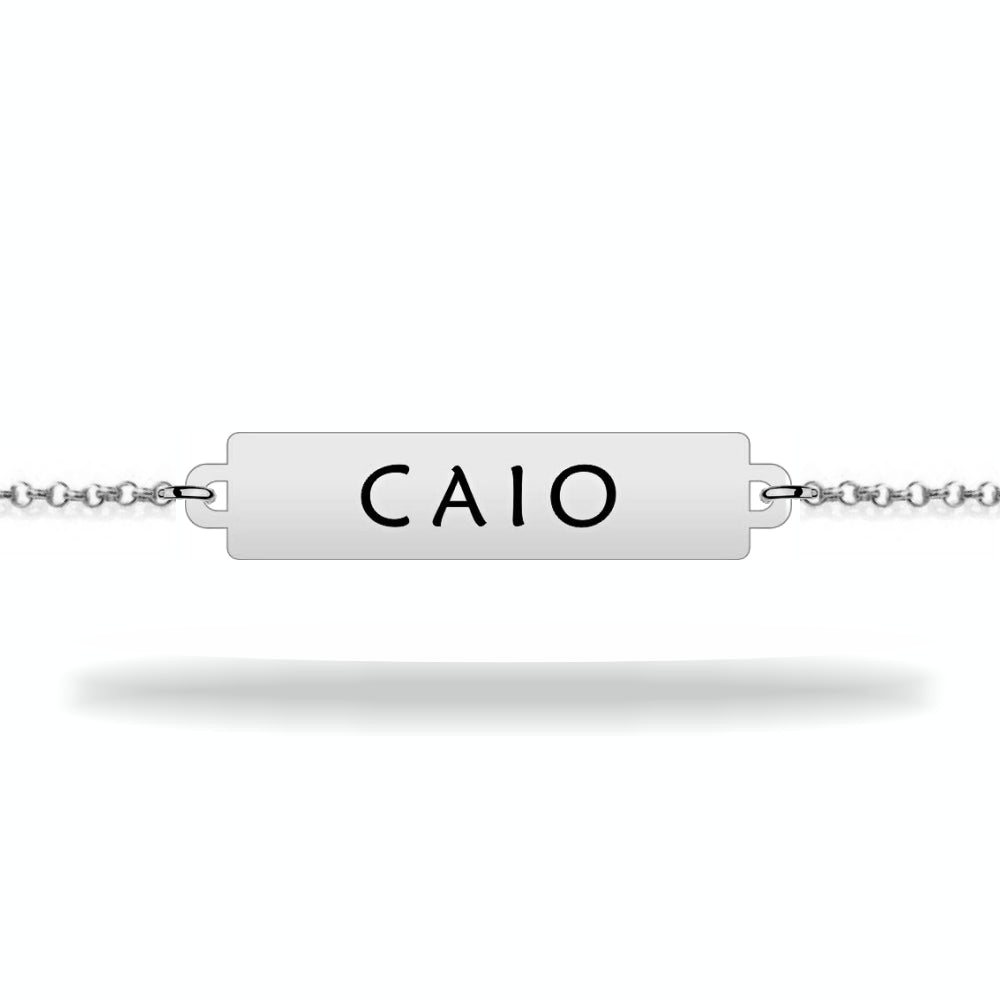 Children's bracelet boy with personalized name sterling silver