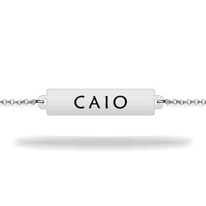 Children's bracelet boy with personalized name sterling silver